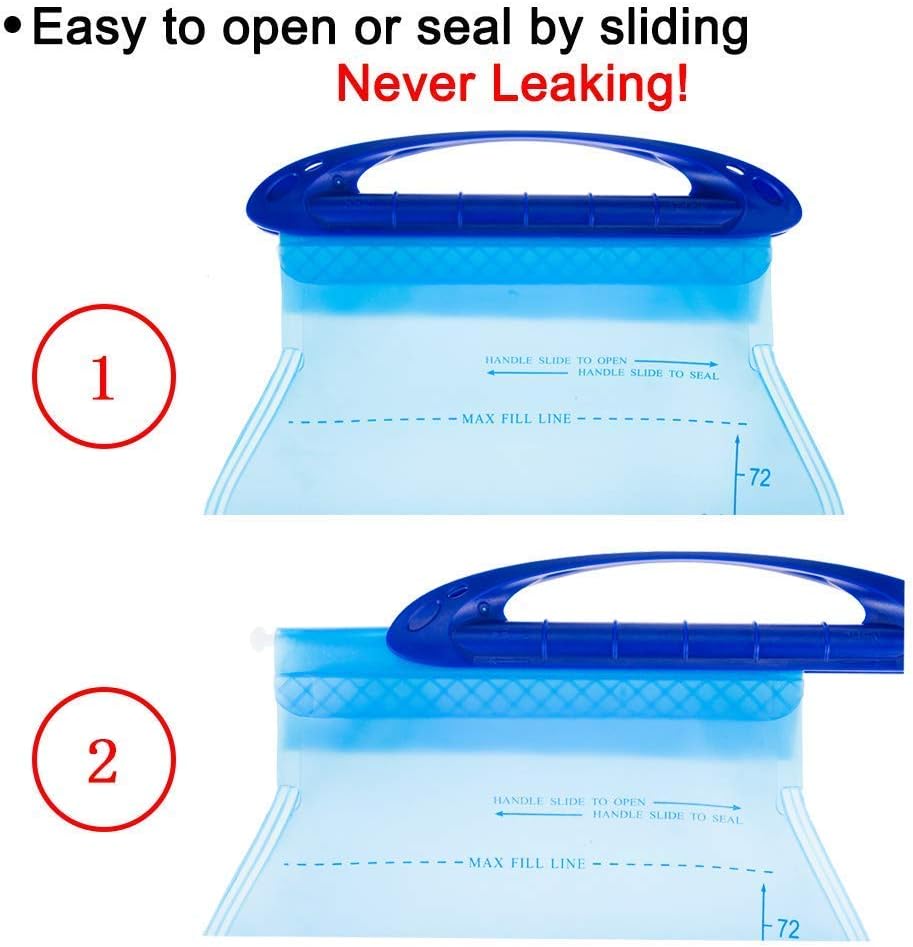 WACOOL 2L 2Liter 70oz 3L 3Liter 100oz BPA Free PEVA Hydration Pack Bladder, Leakproof Water Reservoir - Image 3