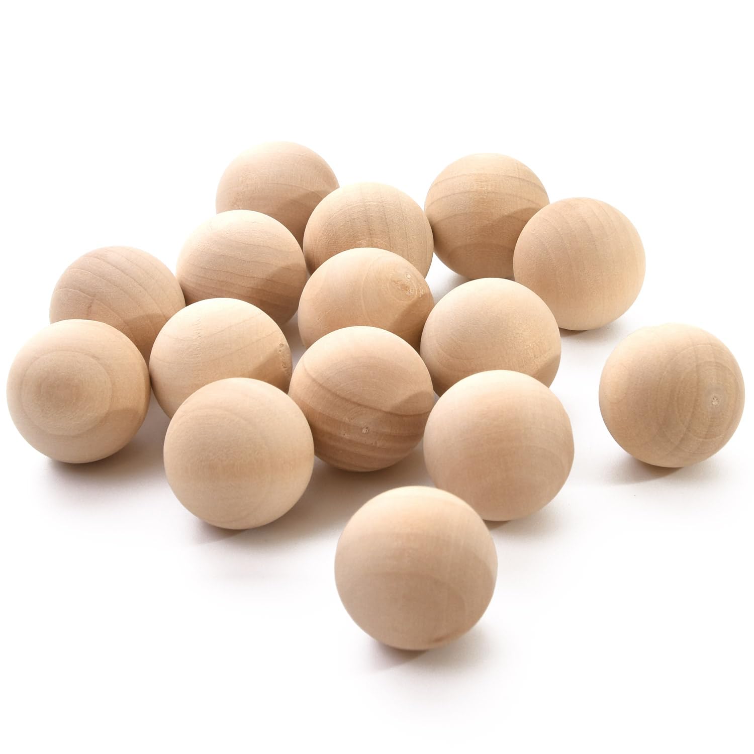 Amazon.co.jp: Pstyle. 木製 ボール 木 球体 玉 ウッドボール 穴なし