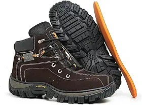 Bota Coturno Adventure Masculino Com Palmilha Em Gel P.U Comfort Motoqueiro