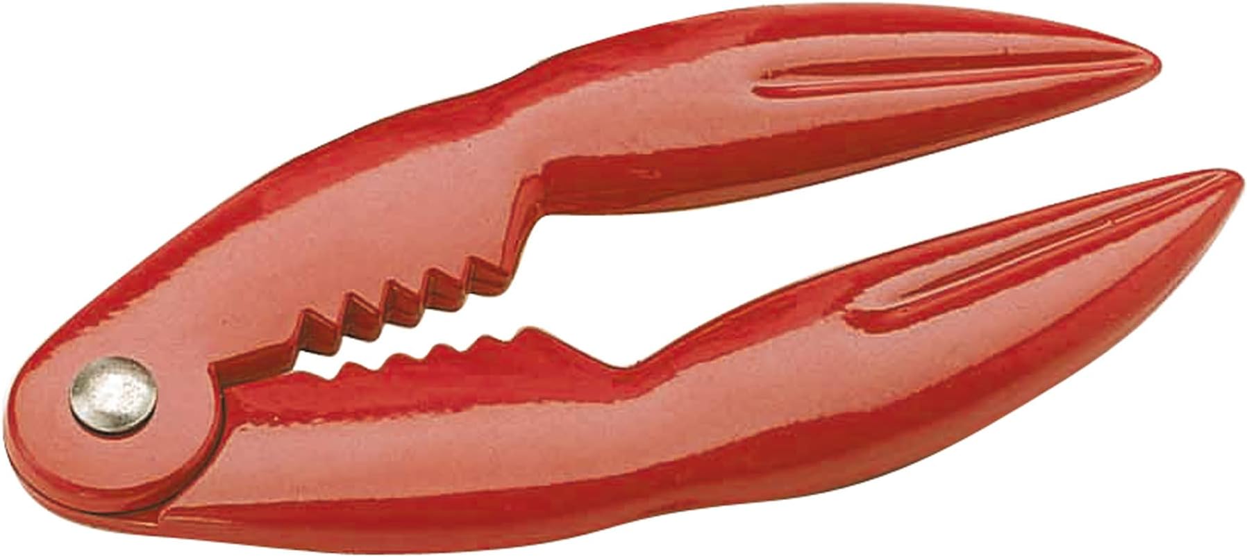 KitchenCraft Crab Claw and Lobster Cracker, Durable Metal Build, Robust and Versatile, 14 x 7cm, Red