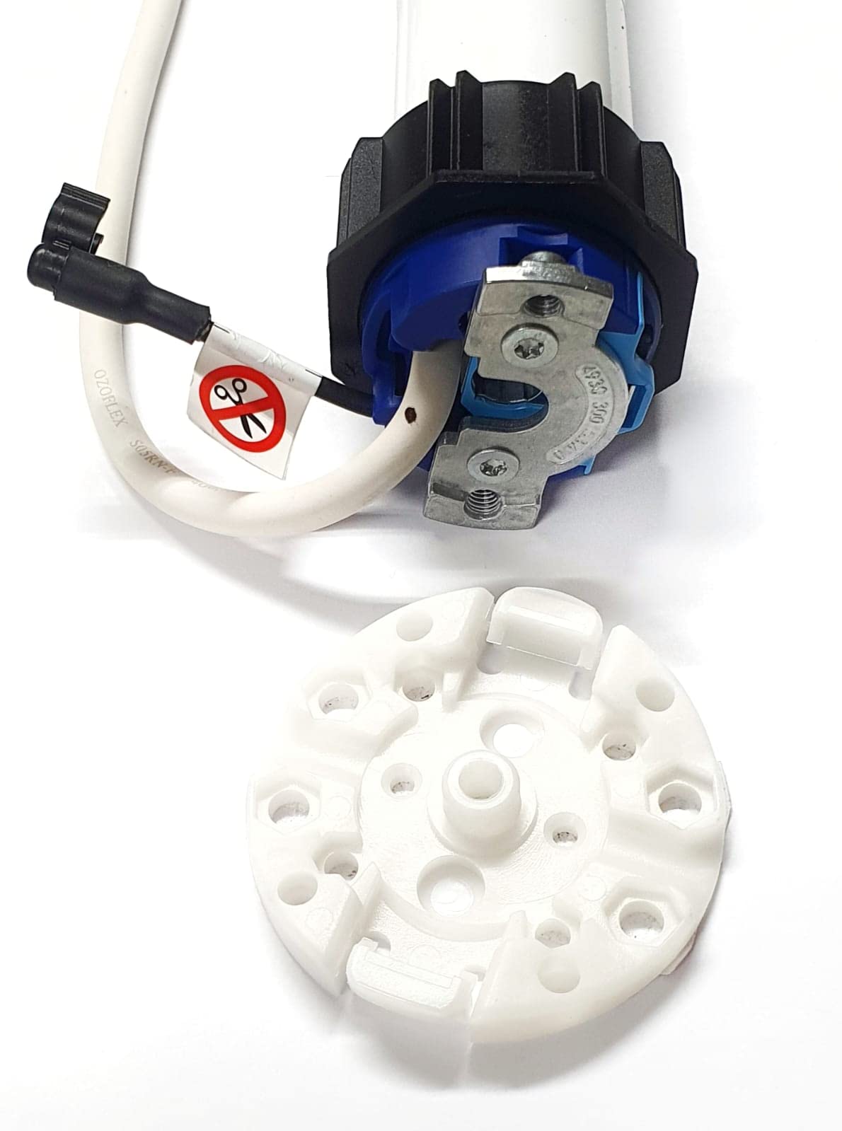 BECKER Actionneur de volet roulant avec récepteur radio intégré pour arbres à enroulement à partir de 50 mm de diamètre (20 Nm (R20-17-C01))