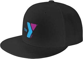 YMCA Hats for Men Flat Bill Fitted Caps Baseball Trucker Dad Hat