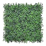 Lackingone 12PCS 20x20 inch Artificial Grass Wall Backdrop, Fake Green Plant Wall Decor, Faux...