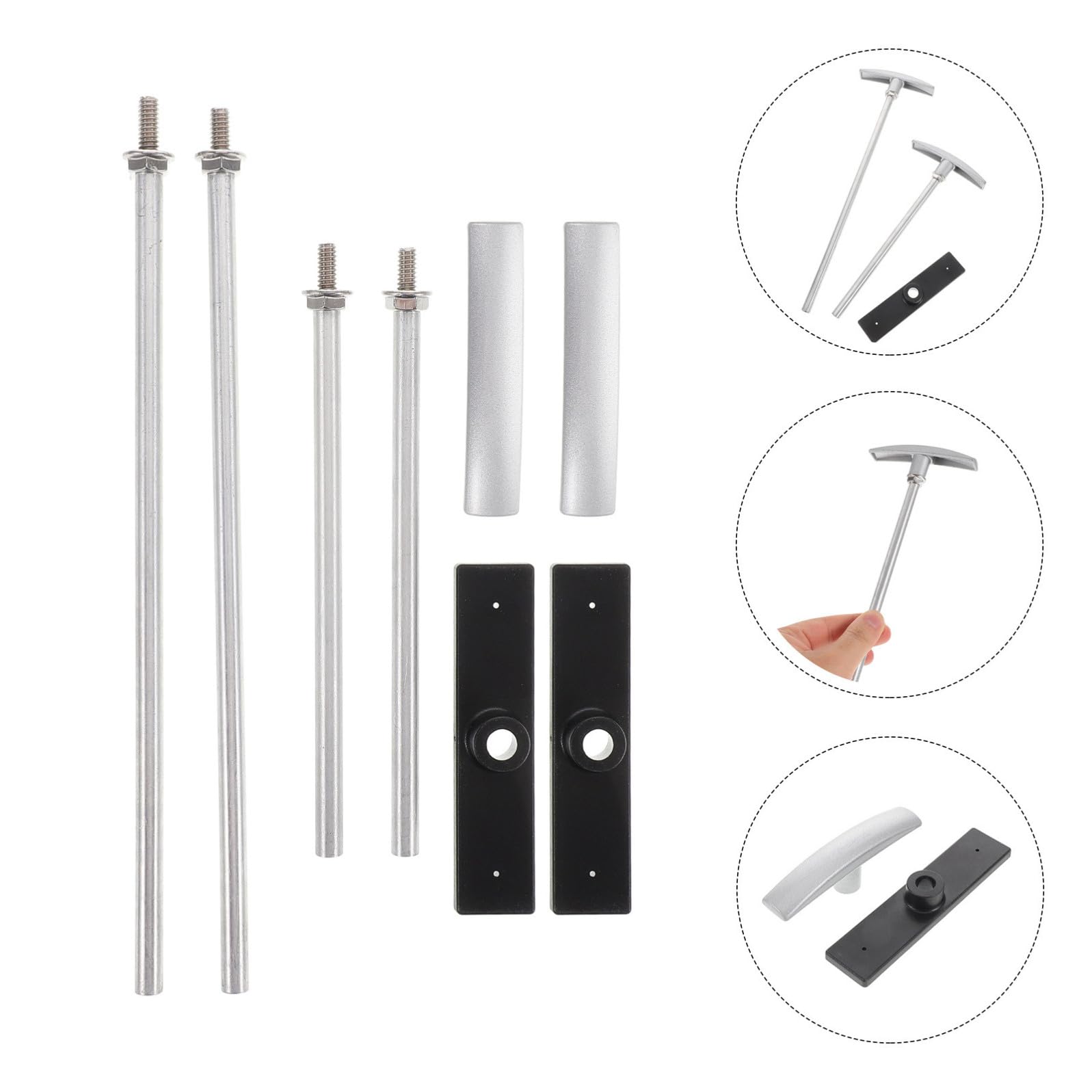 SHINEOFI Kit di Estensione Maniglia Valvola di Scarico per Camper, Lunghezza 6 e 9 Pollici, Plastico e Alluminio, Facile Installazione e Utilizzo Intuitivo