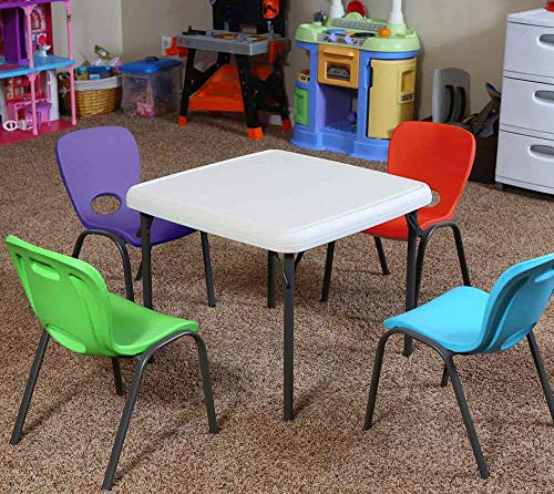 Image of LIFETIME 80473 Kids Stacking Chair (4 Pack), Lime Green