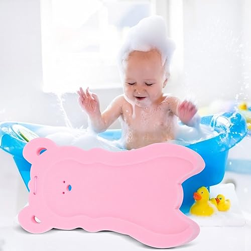 Miniatura 3 de Cojín de esponja de baño para bebé, tapete de baño con forma de oso de dibujos animados para ducha, baño, almohadilla antideslizante para recién