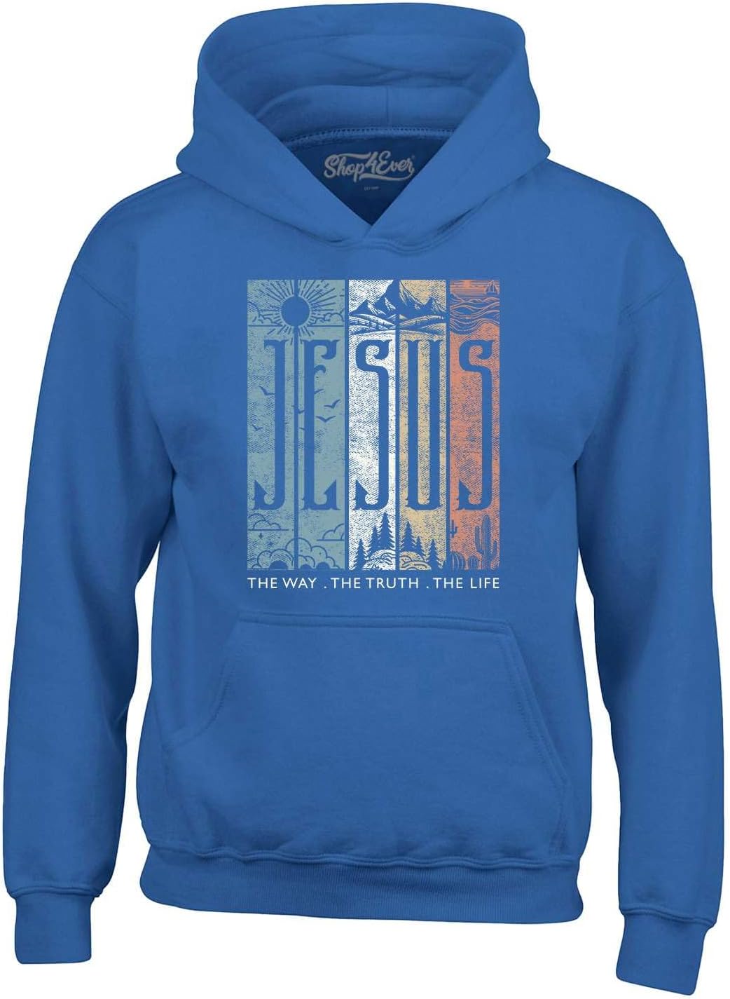 shop4ever Jesus The Way The Truth The Life Hoodie for Men and Women – Christian Pullover Inspirational Religious Gift Idea image 5