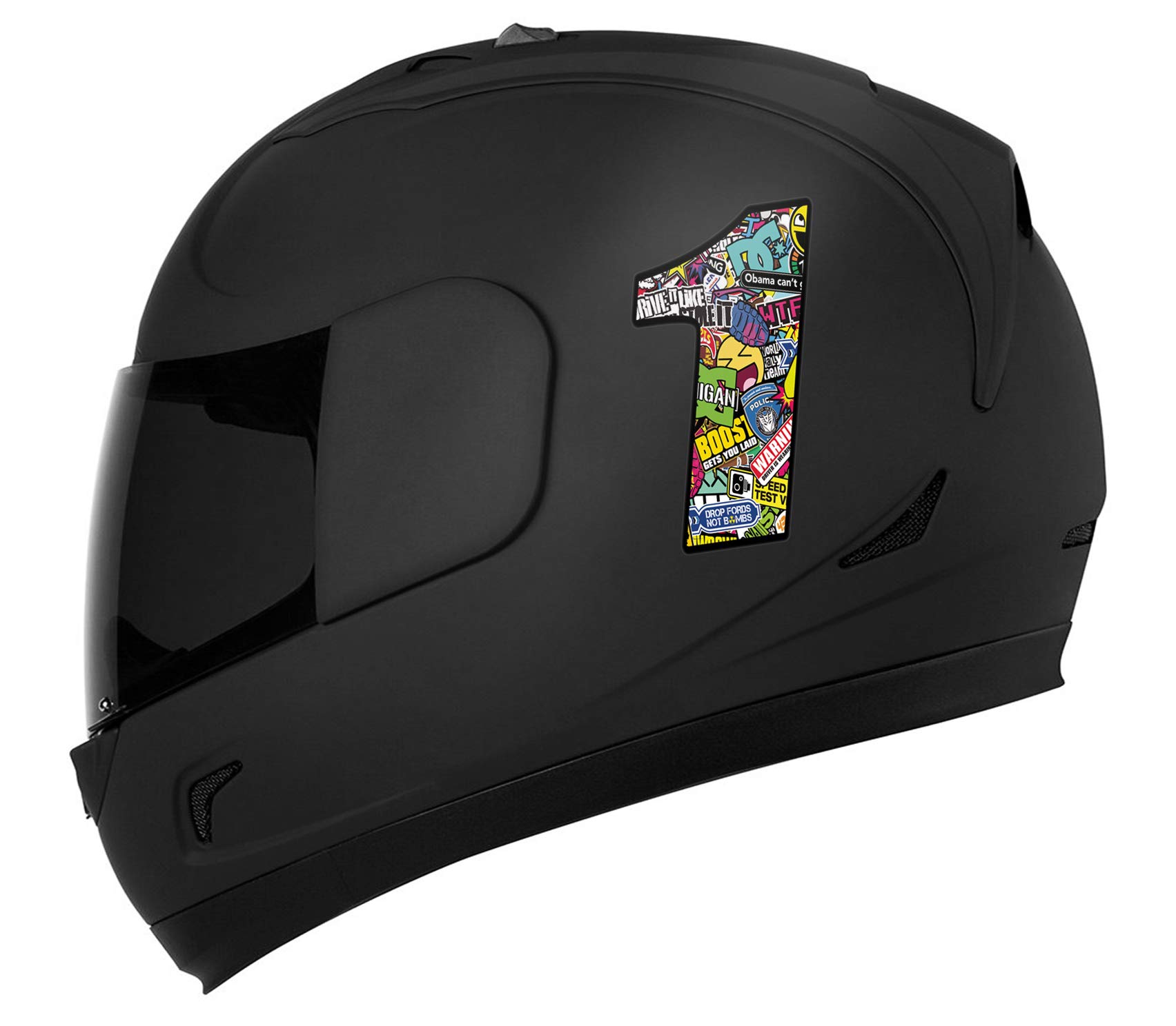 Biomar Labs® 1 x Adesivo Vinile Sticker Autoadesivo per Auto Moto Finestrìno Porta Scooter Casco Bici Motociclo Tuning Tigre B 60