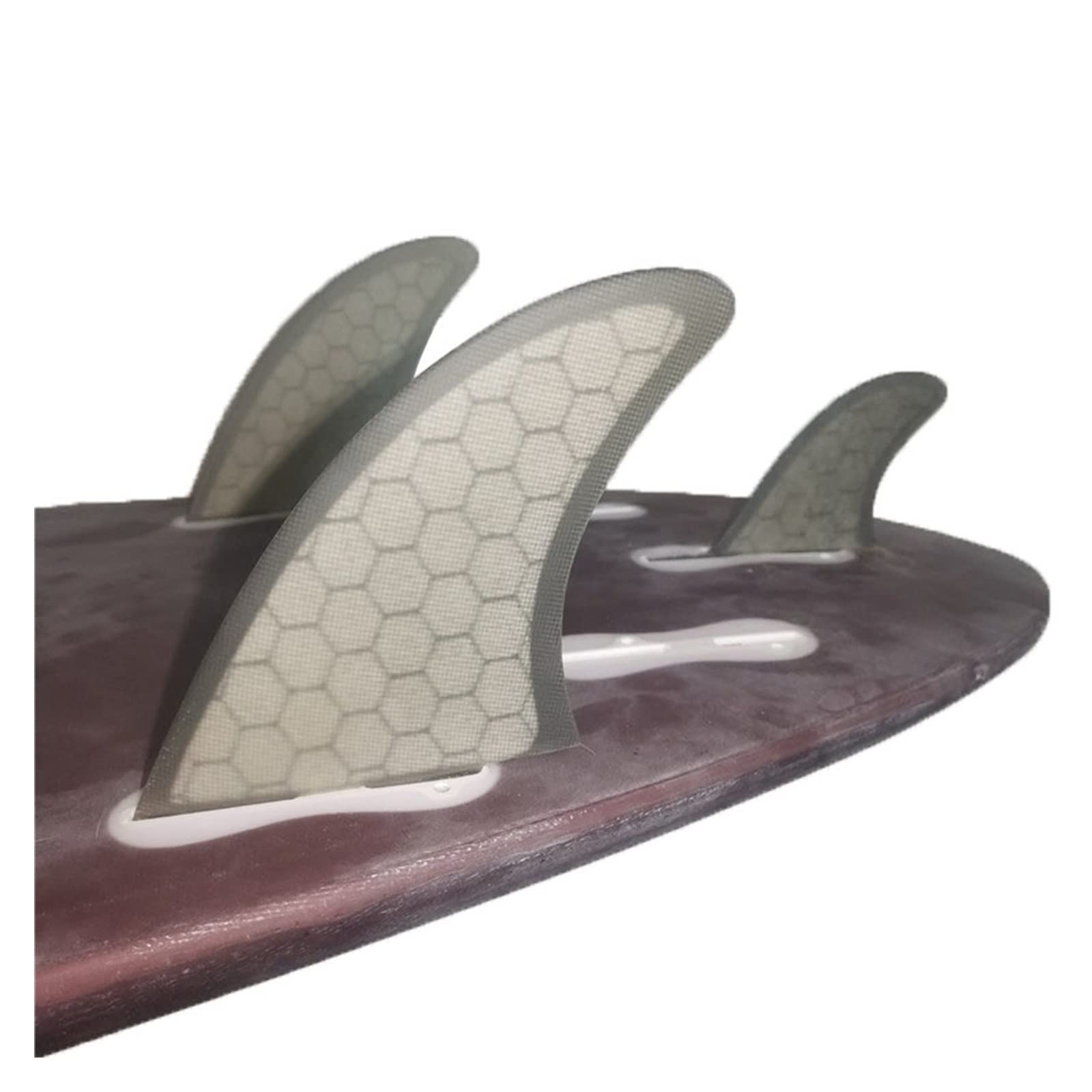 Kajakmotor, Fiberglas Performance Set Surfboard Finnen 3er Surf(Dark Grey)