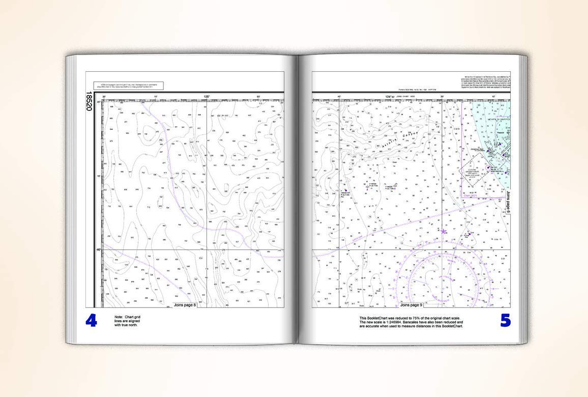 Paradise Cay Publications NOAA BookletChart 18520: Yaquina Head to Columbia River;Netarts Bay, Handy 8.5