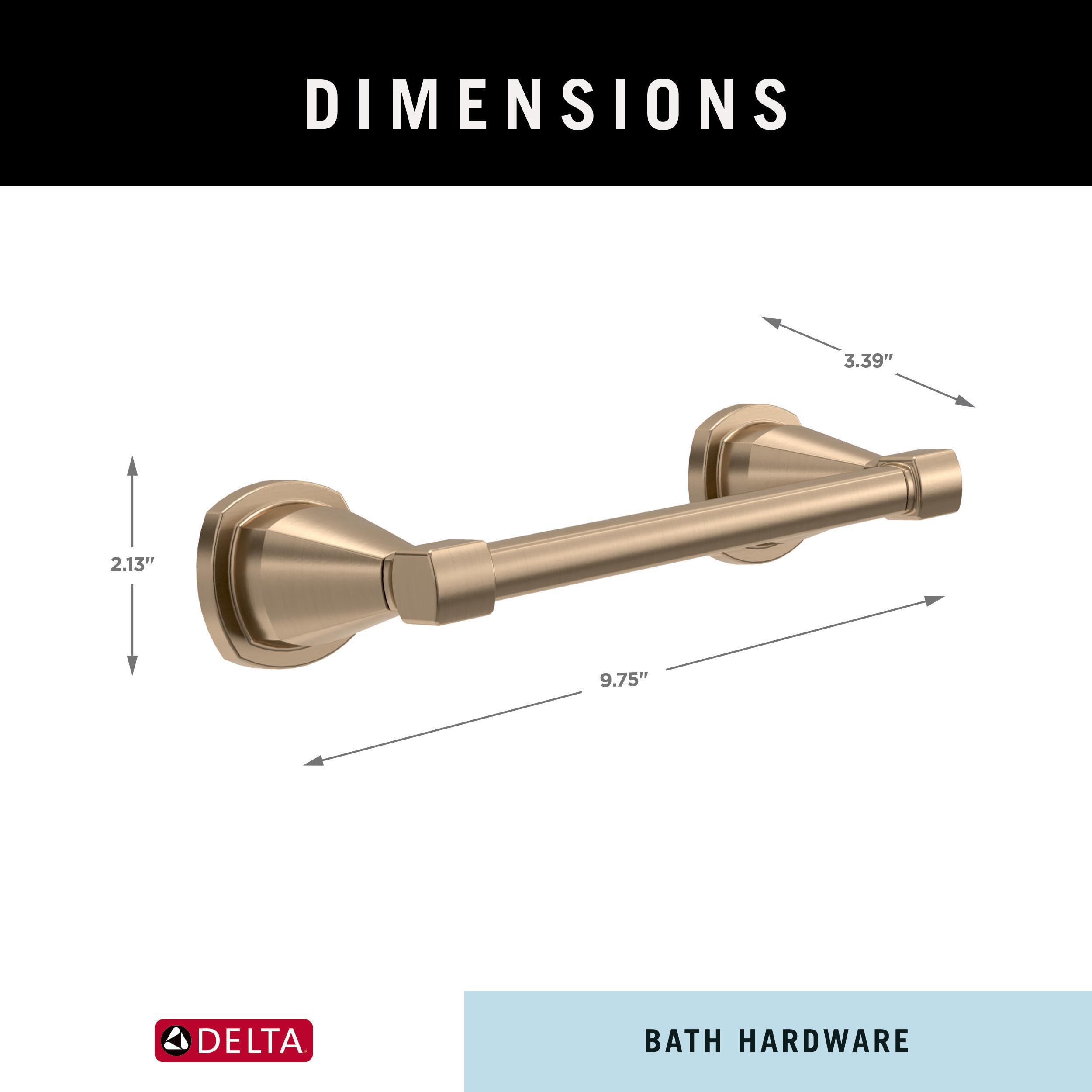 Delta Stryke Champagne Bronze Pivot Toilet Paper Holder -9