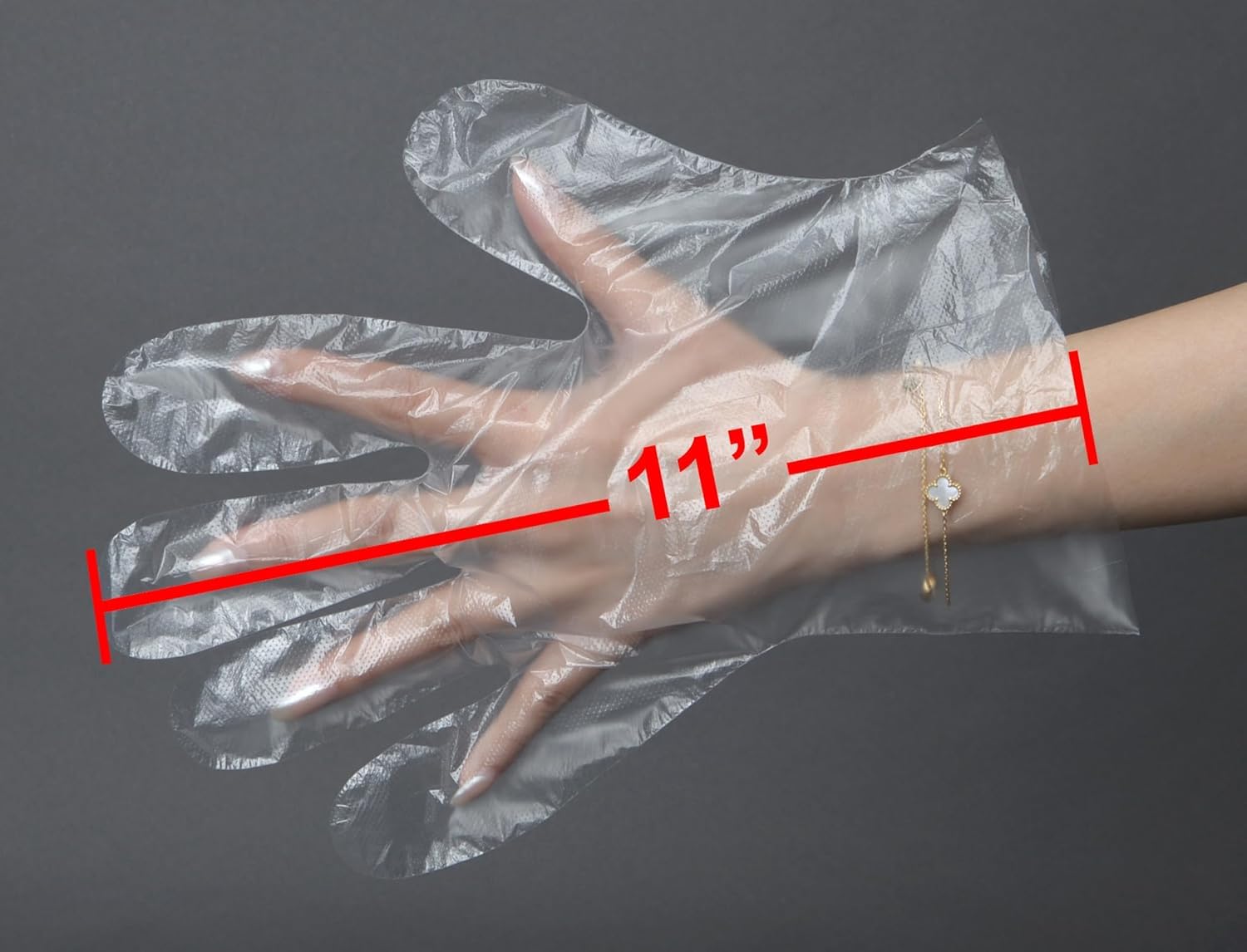 daxwell relieve Poly guantes, grande (10 cajas de guantes de 500)