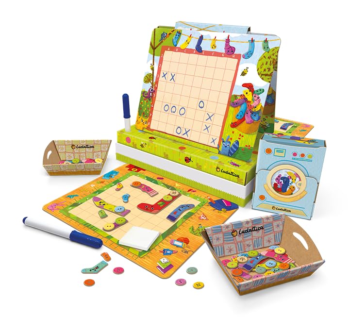 Ludattica – Battaglia Navale Dei Calzini – Gioco Da Tavolo Per Bambini 5+ – Strategia E Logica Divertente – Made In Italy