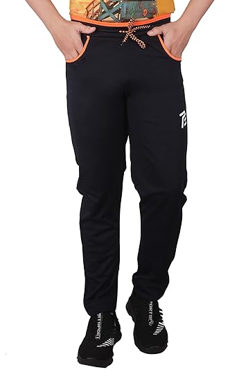 Men's Lycra Track Pants for Men Sports with U Pocket Stretchable Trousers Pack of 1 (J-106)