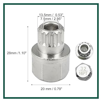 SANTUO 32/16PT Locking Wheel Nut Key