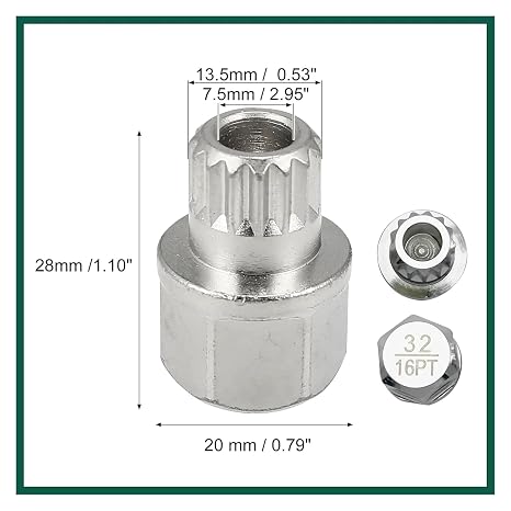 SANTUO 32/16PT Locking Wheel Nut Key