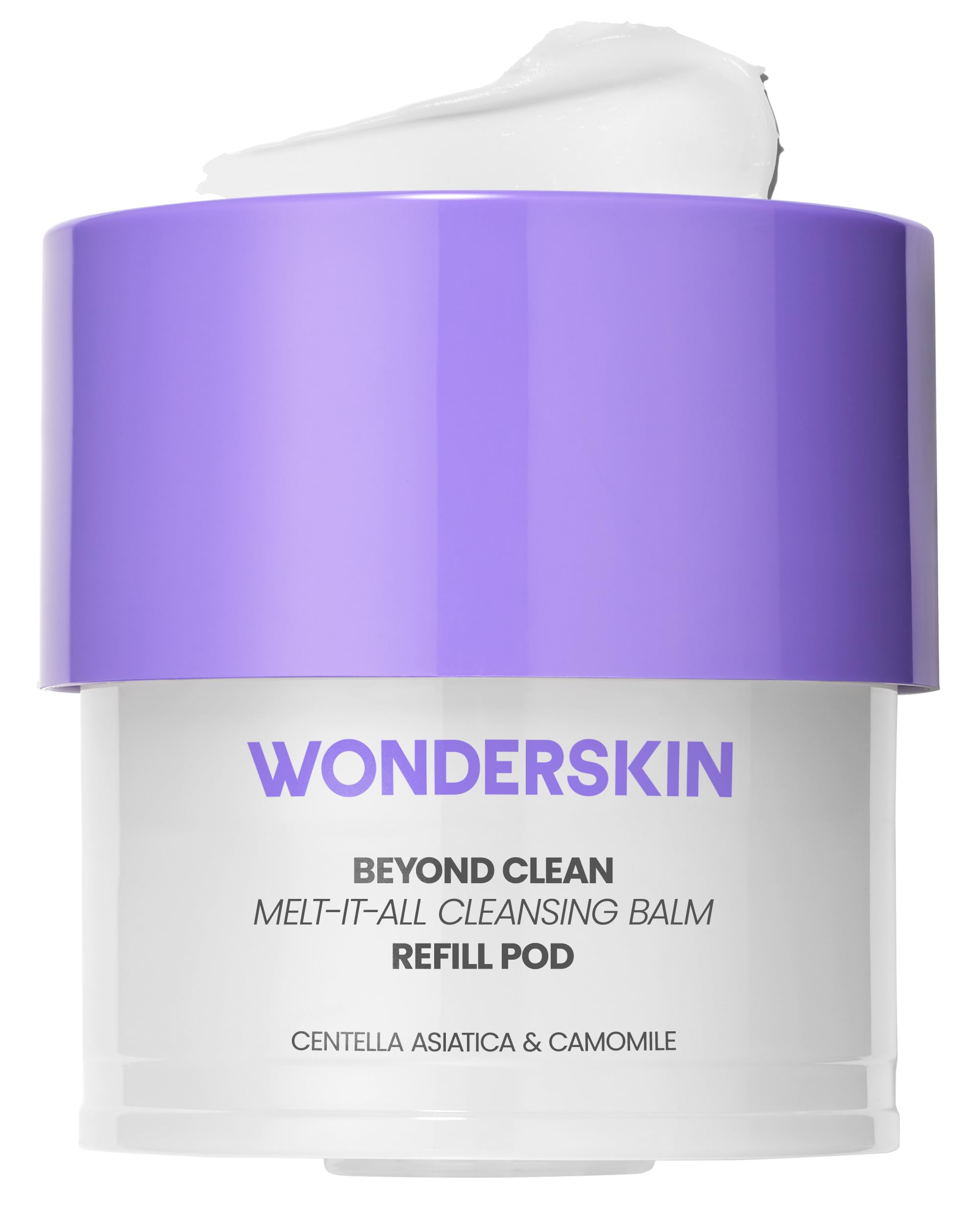 Wonderskin Cleansing Balm Ricarica - Da Balsamo a Latte Detergente, Detergente Viso Delicato e Idratante con Centella Asiatica e Camomilla