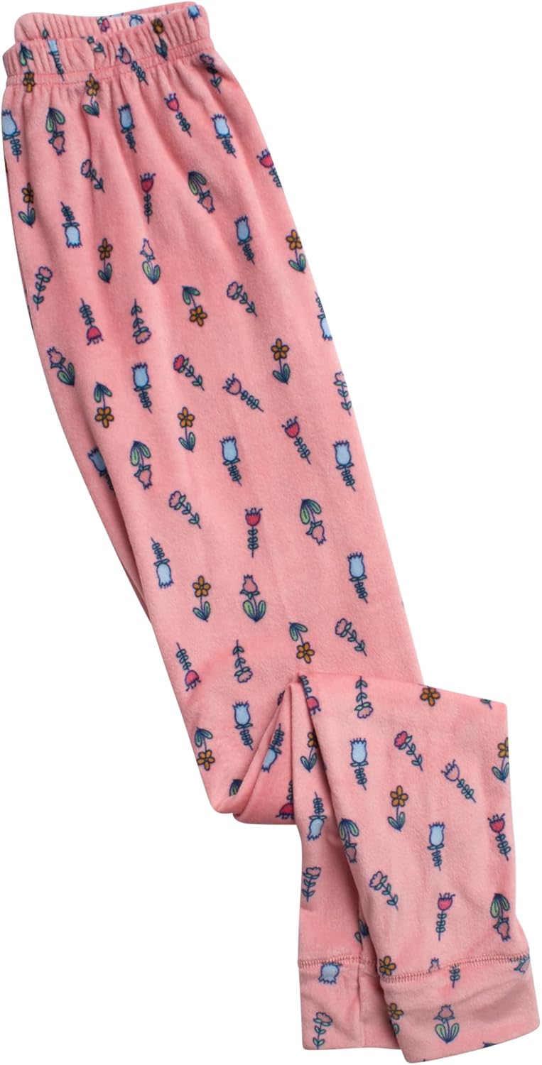 Rene Rofe Girls Pajama Set - 2 Piece Velour Long Sleeve Sleep Shirt and Pajama Pants - Cozy Sleepwear Set for Girls - Image 6