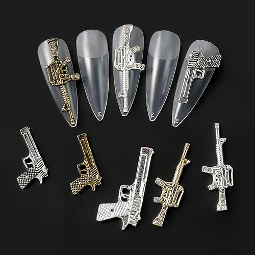 Miniatura 3 de 10 dijes de metal 3D para uñas, diamantes de imitación de lujo para decoración de uñas, accesorios de decoración