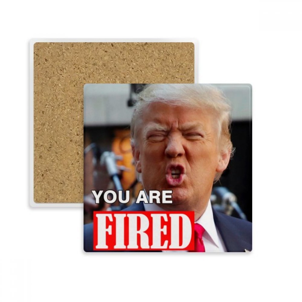 Coaster Américaine Trump absorbant en pierre pour protéger vos tables des taches de boisson