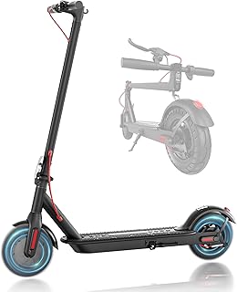 Windone Electric Scooter for Adults, 430W Peak Motor, 19MPH & 17-Mile Range, Foldable Commuter Scooter with 10" Shock-Absorbing Tires & Dual Braking System (UL 2272 Certified)