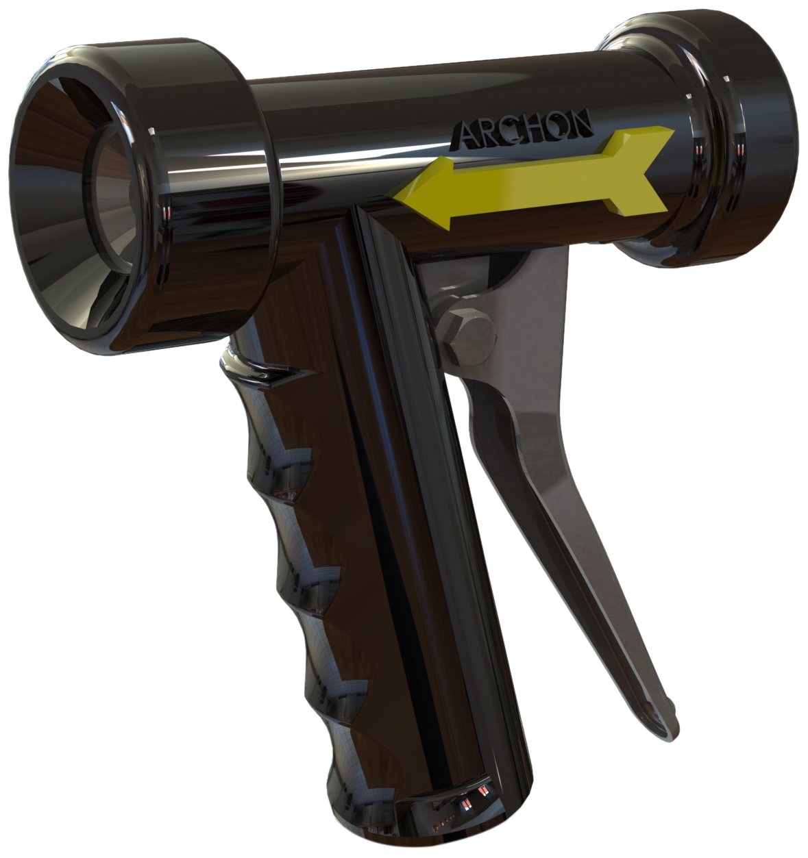 RTB16-BB Mini Back Trigger Water Spray Nozzle - Heavy Duty & Light Weight - Made With Bronze - Black - 1 Count