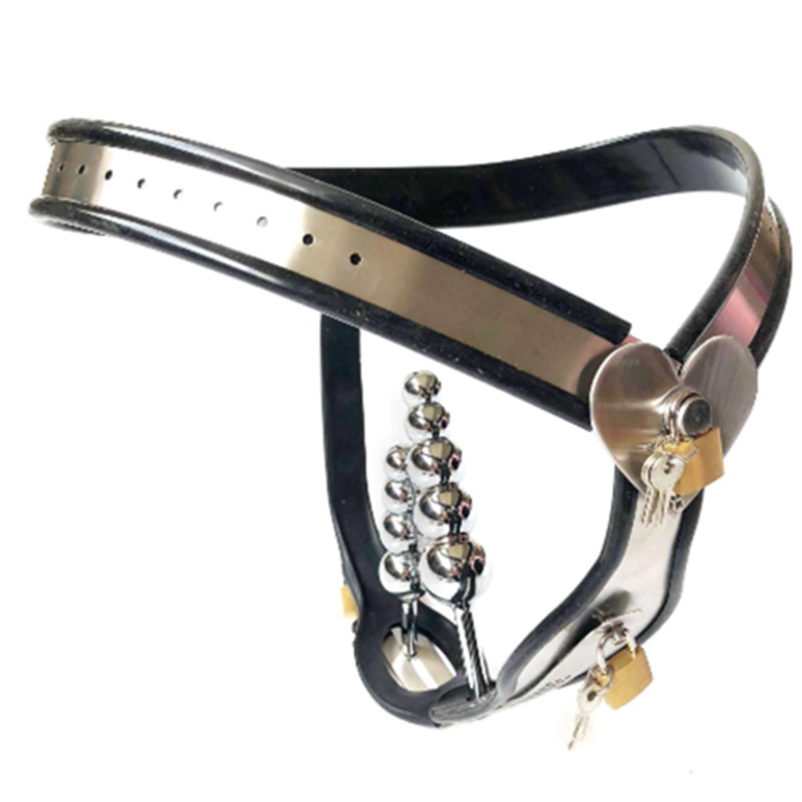 Ceinture de chasteté invisible pour femme avec plug vaginal et plug anal, ceinture de chasteté en acier inoxydable, sexy pour femme, culotte, dispositif(80/90cm)