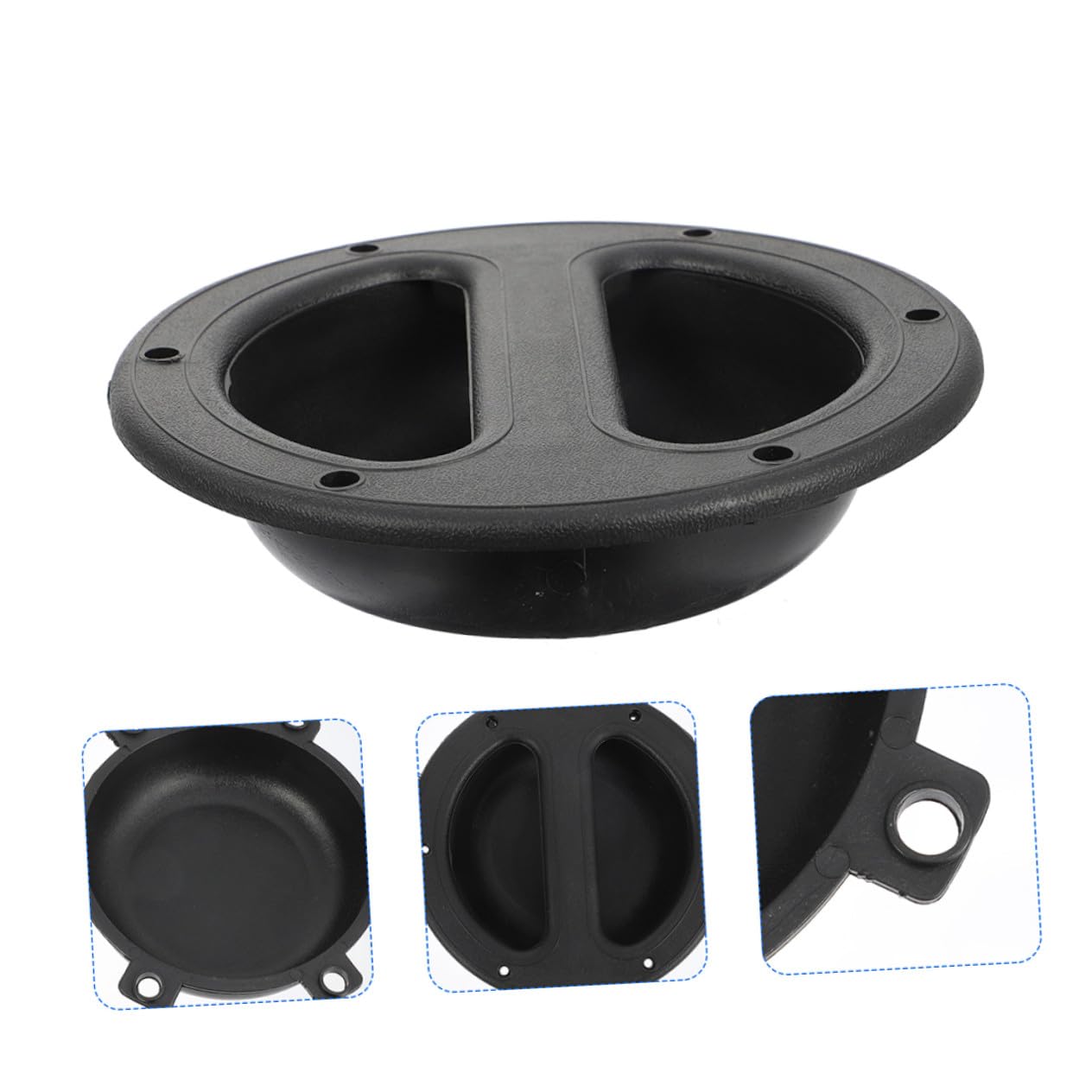 iplusmile Poignées De Haut-Parleur Encastrées Abs 146x38 Mm Lot De 8 pour Réparation Audio Transport Scène Poignée Encastrée Noire Pratique pour Enceintes Professionnelles