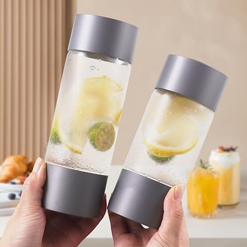 Miniatura 4 de Máquina de agua con gas, dispensador de bebidas para el hogar, transmisión de refrescos con botella sin BPA de 1 litro, 2 botellas portátiles para