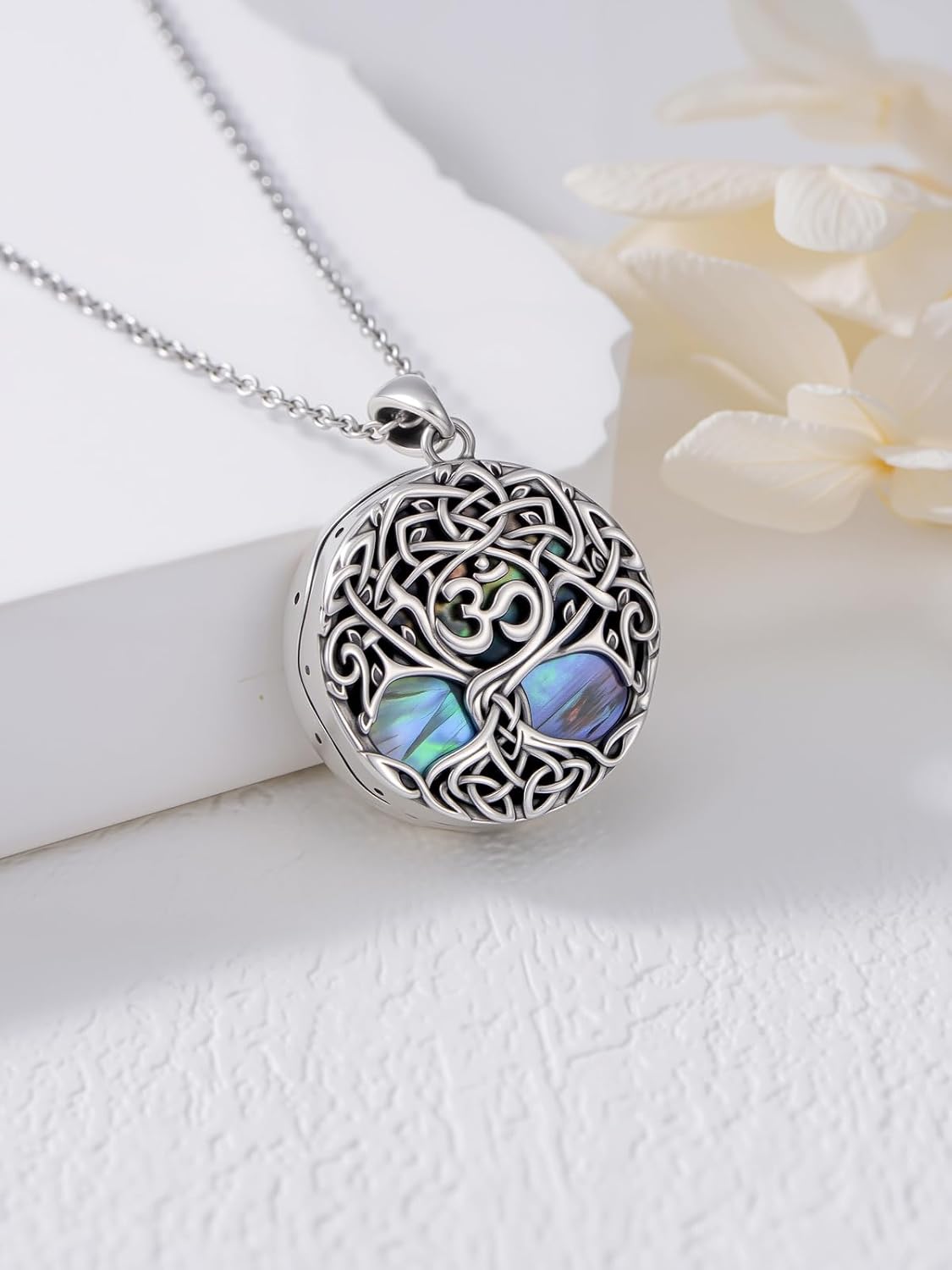 WINNICACA Urn Necklaces for Ashes 925 Sterling Silver Tree of Life Ash Necklace Cremation Jewelry Urn Pendants for Women Memorial Gifts for Birthday Christmas Funeral