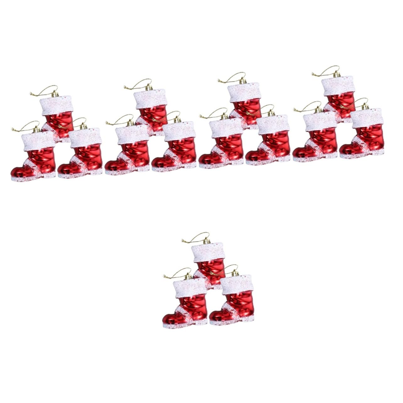 15 STK Christbaumschmuck Christbaumkugeln Zum Aufhängen Weihnachtsstrumpf Zum Aufhängen Hängende Weihnachtsverzierung Weihnachtsbaum Strumpf Anhänger Weihnachtsbaumschmuck Plastik PRETYZOOM
