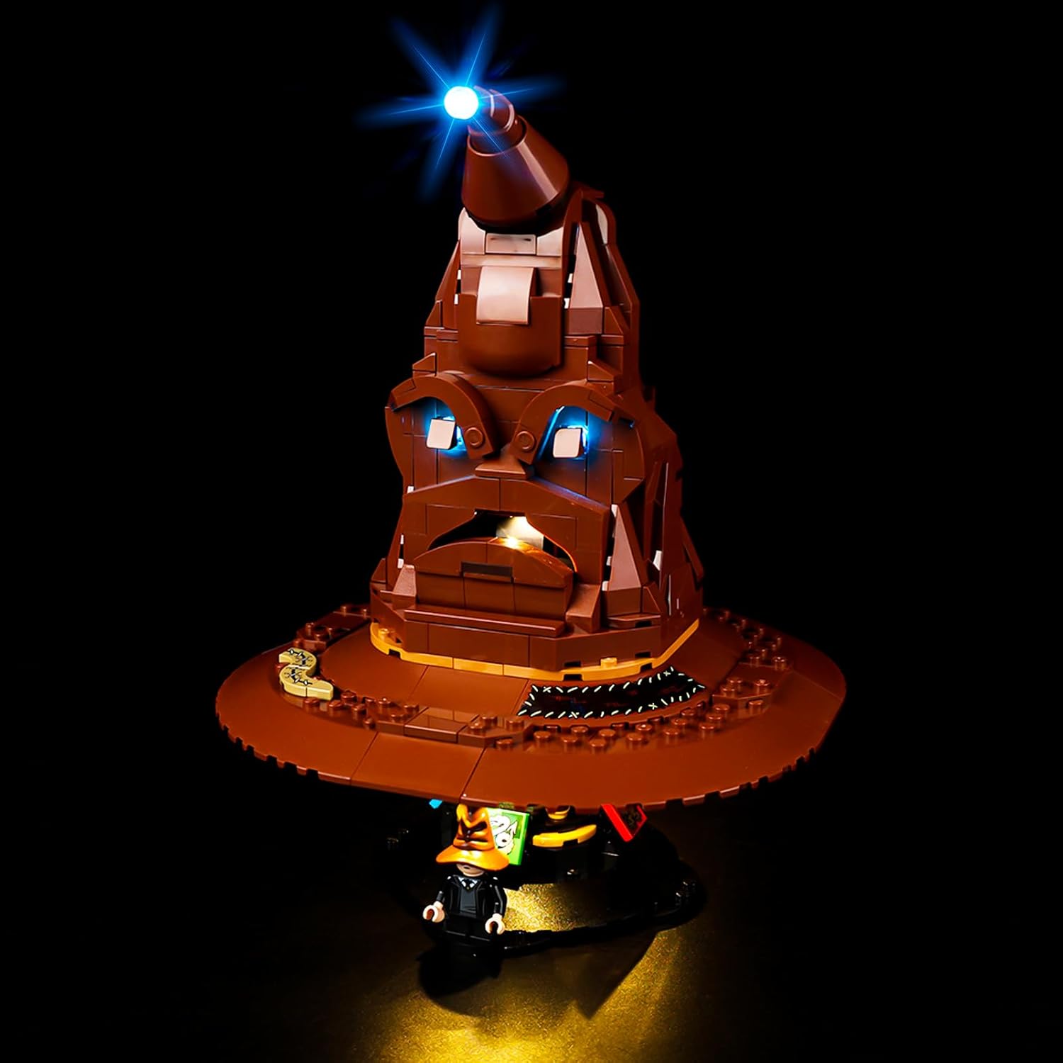 Kyglaring Light Kit for Lego Talking Sorting Hat Set, The Talking Magic Sorting Hat 76429 Light Kit to Upgrade Building Model Set - NO Lego Blocks Set (Classic Version)