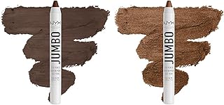 Jumbo Eye Pencil Blendable Eyeshadow Stick & Eyeliner Pencil Bundle - Frappe (Chocolate Brown) & French Fries