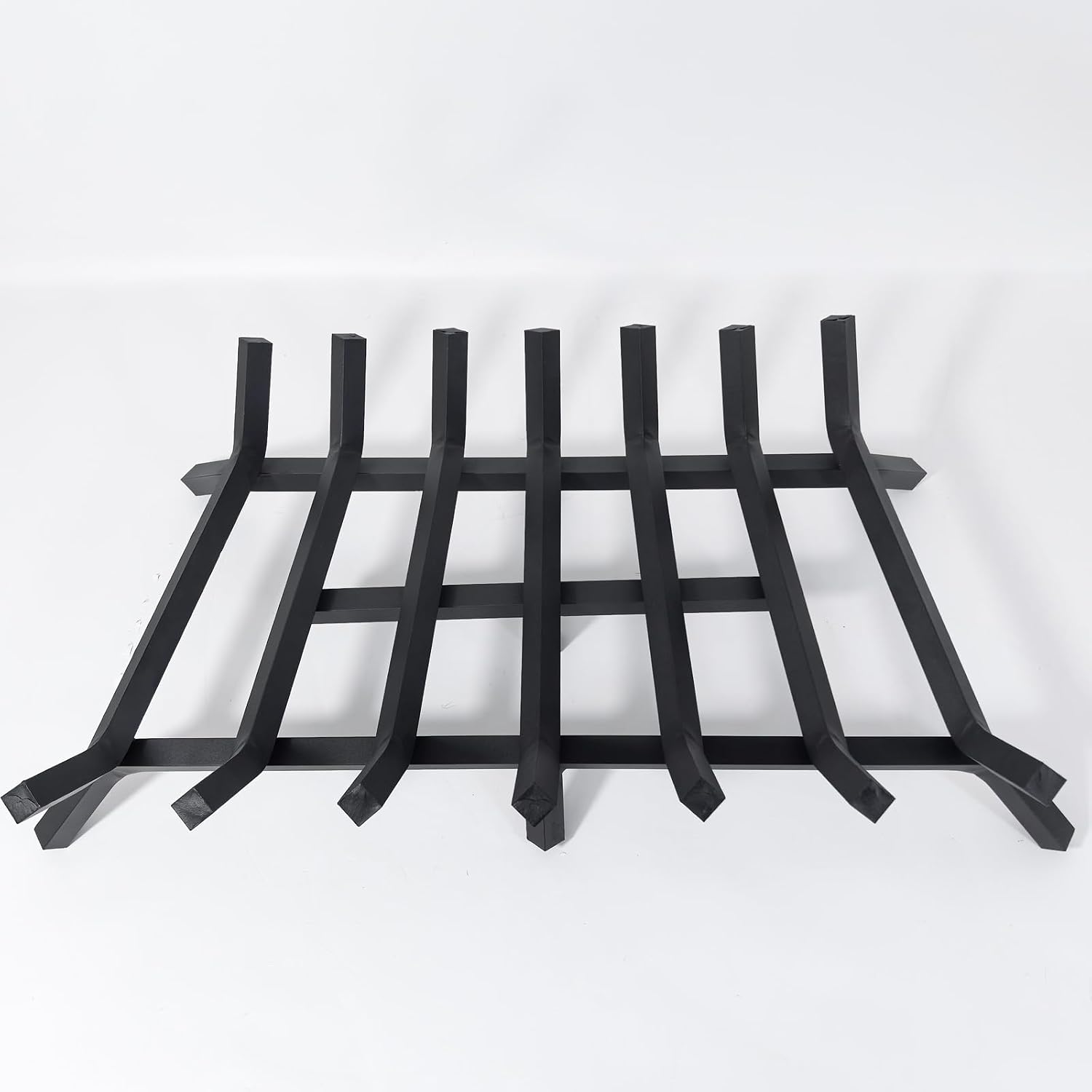 30 Inch Heavy Duty Fireplace Grate, 4/5" Solid Steel for Indoor Outdoor Use
