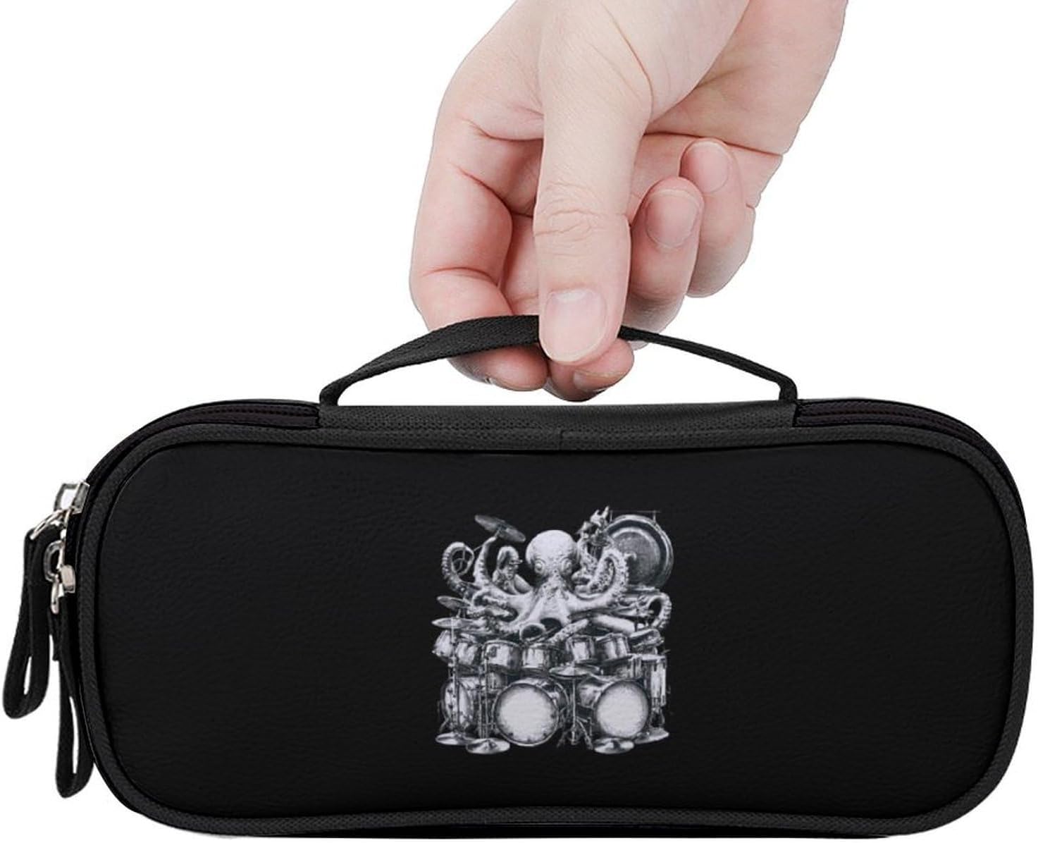 Octopus Drum Set Makeup Bag Travel Pen Cosmetic Bags image 4