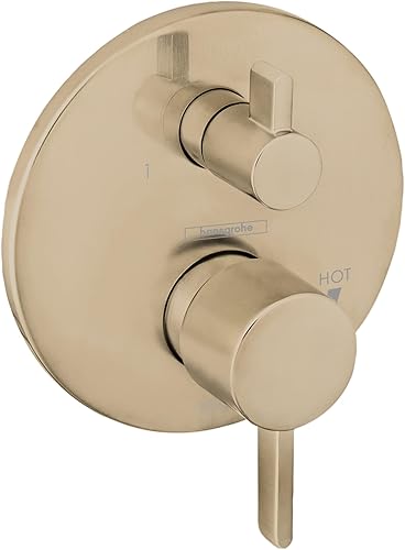 Miniatura 8 de hansgrohe Ecostat Classic Upgrade Easy Control 15404821 - Válvula de ducha de equilibrio de presión de 7 pulgadas de ancho, acabado de níquel