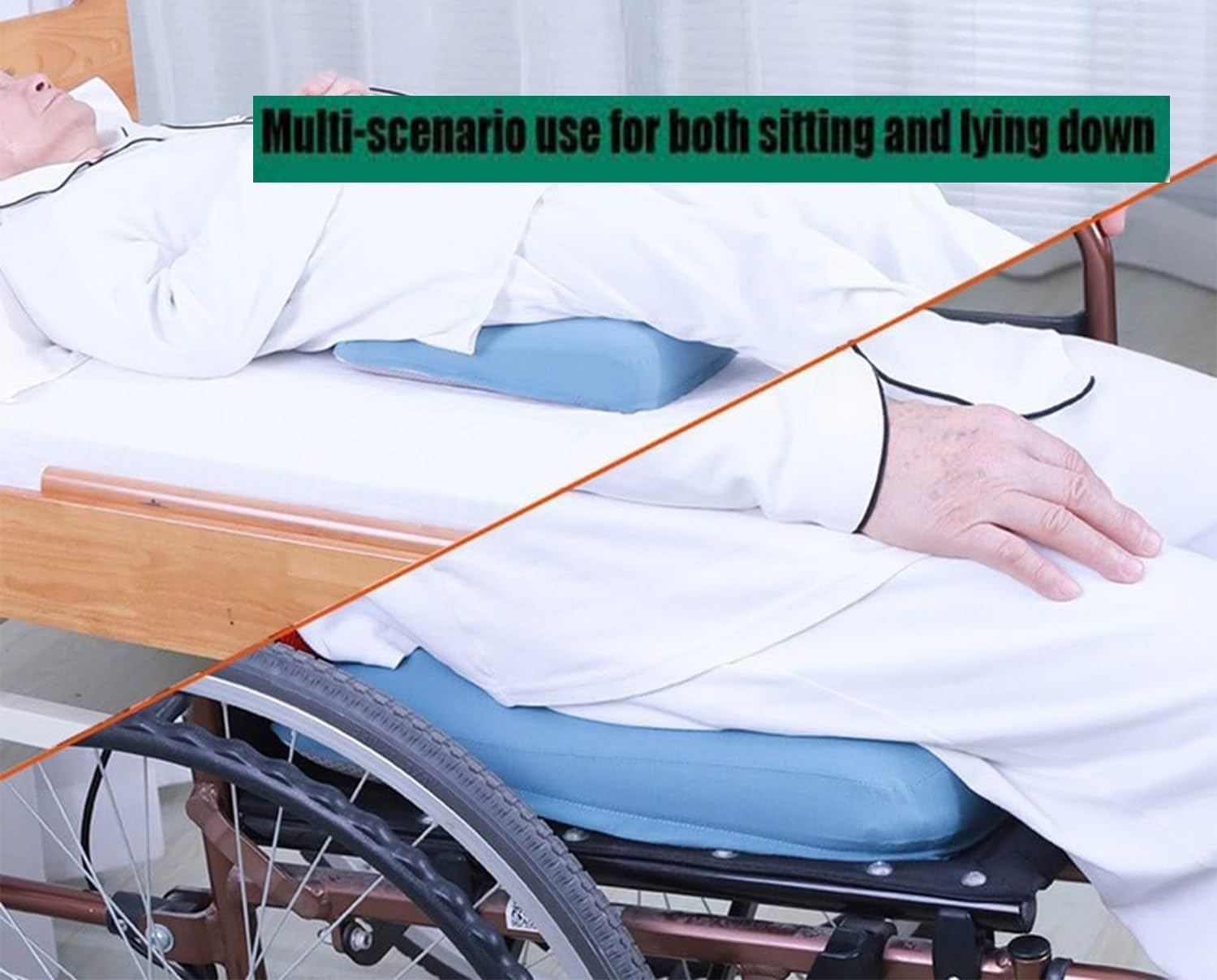 Cojín para Escaras,Cojín para Úlceras por Presión En Sacrocoxígeo Personas Mayores,Cojines para Sillas De Ruedas Aliviar La Presión para Sentarse Durante,Almohada De Cadera