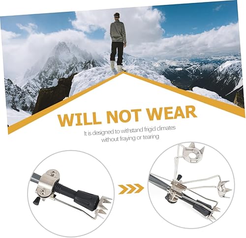 Miniatura 6 de BESPORTBLE 3 piezas de bastones de trekking tacos de nieve accesorios de escalada caña agarre de hielo punta de caña de hielo Puntos de punta de