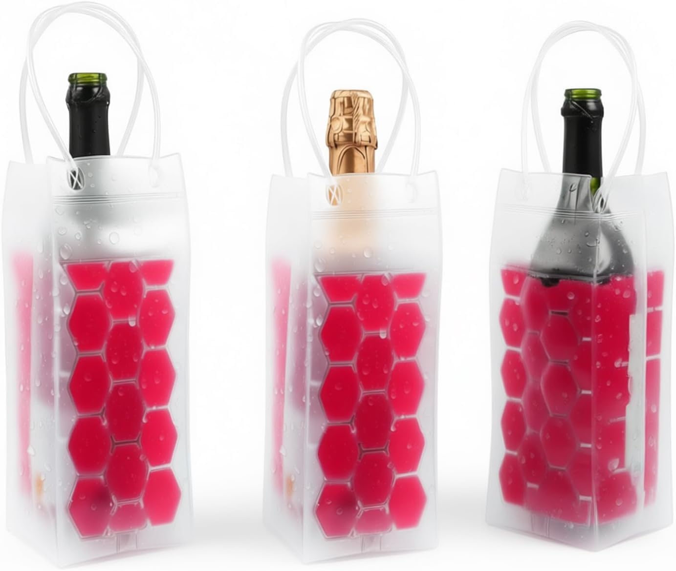 No-Mess Portable Wine Chiller Bag – Instant Gel Cooler for 750ml Wine & Champagne – Perfect for Picnics, Gifts & Short-Term Chilling