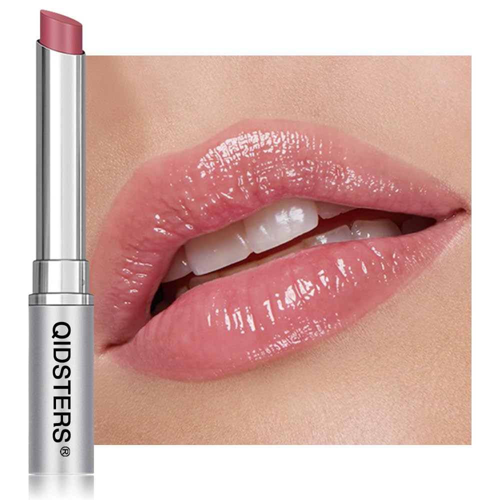 QIDSTERS Pink Honey Lipstick Tinted Lip Balm Sheer Hydrating Lip Stain for All Skin Tones Natural Lightweight Lips