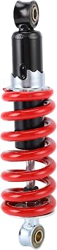 Rengue 230mm Shock Absorber Adjustable Damping Suspension Spring with Steel Alloy Spring for Off Road Motorcycles and ATVs Red 230mm Bore Center Distance for Trail Riding