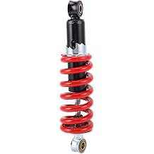 230mm Shock Absorber Adjustable Damping, Steel Alloy, High Performance Spring, Red, Designed for Four Wheel Off Road Motorcycles, ATVs, Smoother Ride Experience