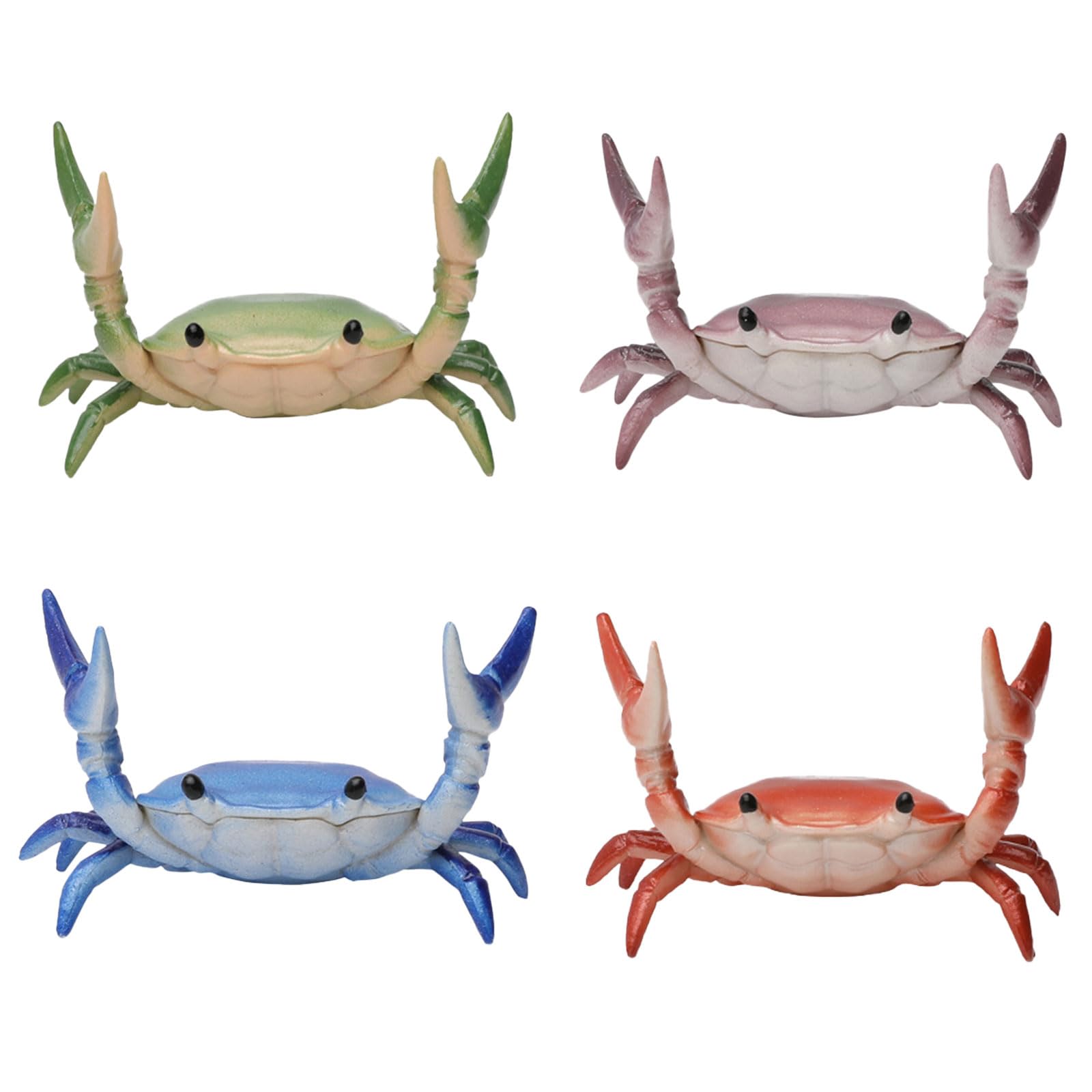 Mtbricey 4PCS Creative Crab Pen Holder Weightlifting Crab Desk Stand Bracket Storage Rack Pencil Holders Desk Supplies Holders Desk Accessories and Workspace Organizers