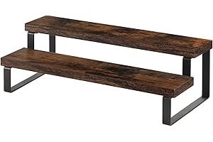 Rustic Wooden Bar Shelf Stand for Liquor Display