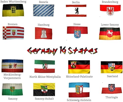 Premium 3x5 ft Lot 16 States Germany Flags Flag 3'x5'