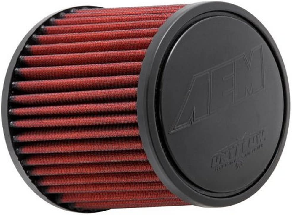 21-2011DK Universal DryFlow Clamp-On Air Filter: Round Tapered; 2.5 in (64 mm) Flange ID; 5 in (127 mm) Height; 5.5 in (140 mm) Base; 4.75 in (121 mm) Top