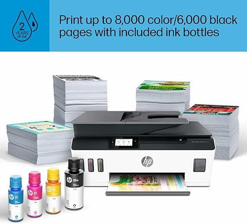 Miniatura 10 de HP Smart Tank Plus 651 7XV38A Impresora inalámbrica todo en uno, botellas de tinta que duran hasta 2 años, alimentador automático de documentos,