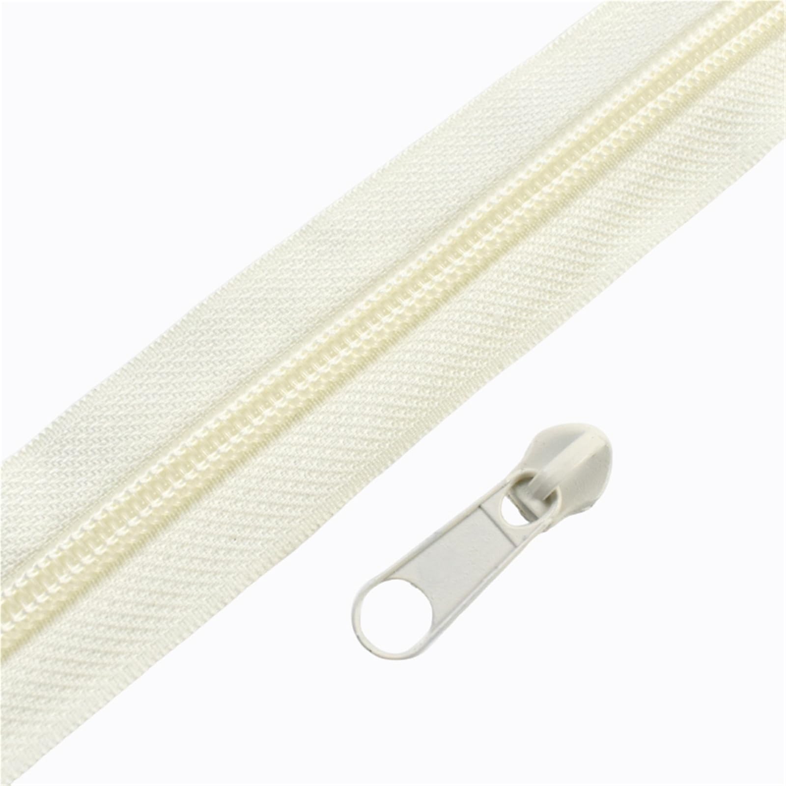 Zips for Sewing 2/5/10/20M 3# 5# Rainbow Nylon Zipper with Slider Bags Garment Decor Zip Closure By The Meter Zips Repair Kit Sewing Accessories Sewing Supplies(Beige,5MZips 5PcsSliders,No5)