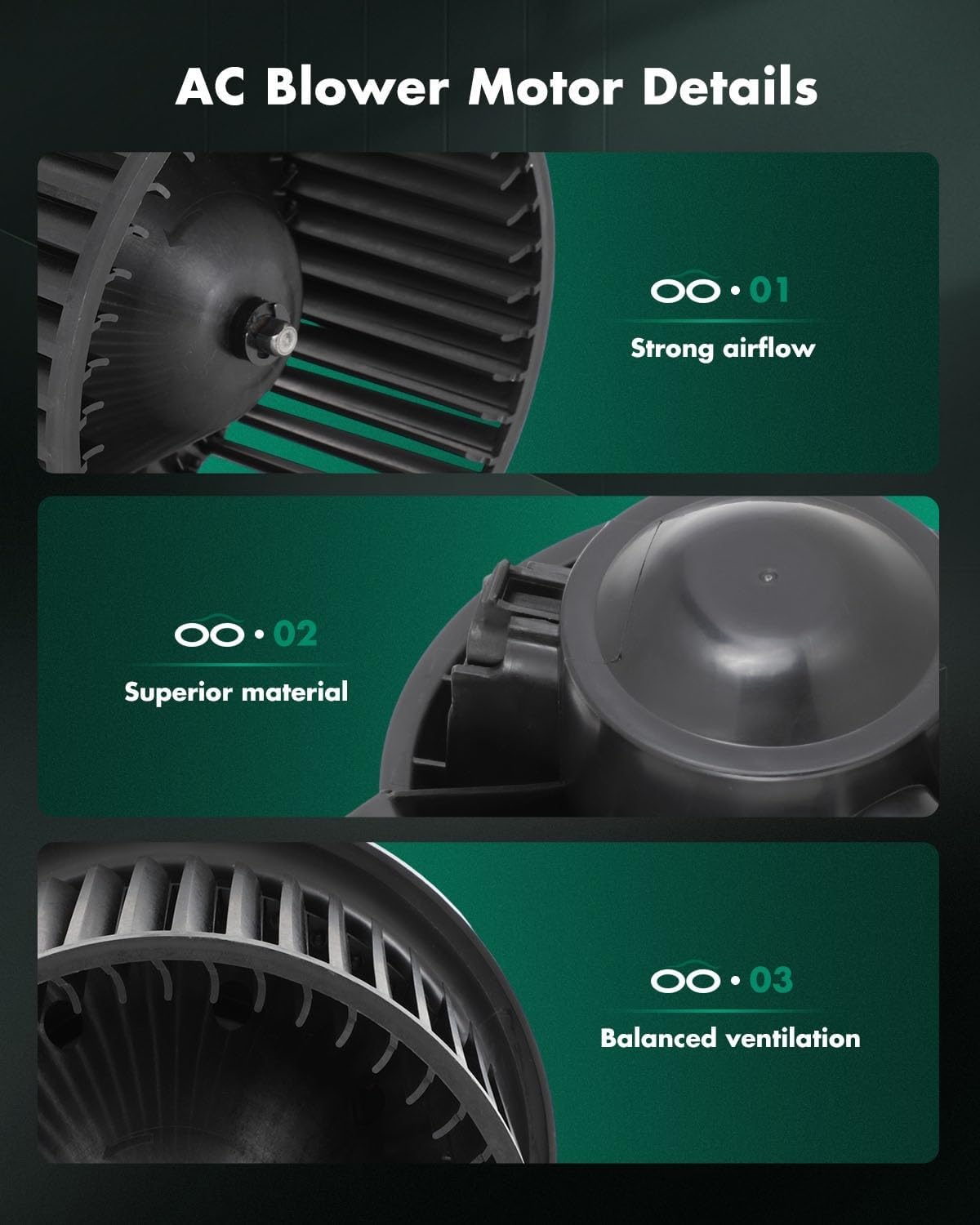 SCITOO ABS Heater Blower Motor and HVAC Resistors Blowers Motors Module fit for 2005-2009 for Nissan for Armada 5.6L,2004-2012 for Nissan for Titan 5.6L