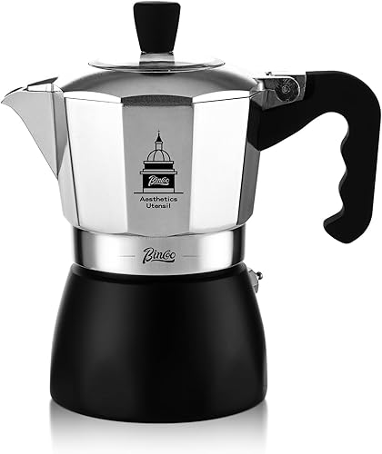 Miniatura 17 de Cafetera espresso para estufa, cafetera italiana para estufa de gas y eléctrica, olla pequeña para café italiano y cubano, 2 tazas de espresso,